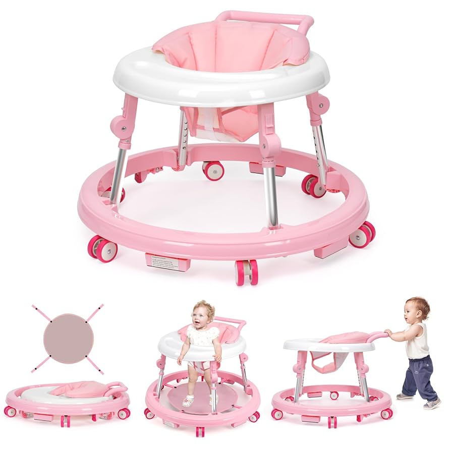 Amazon.com : Wismind Baby Walker Foldable with 9 Adjustable